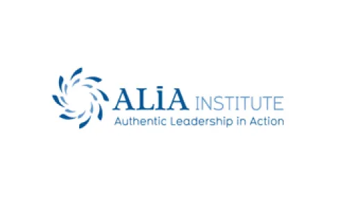 A logo of alia institute for authentic leadership in action.